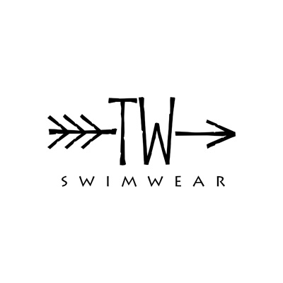 Two Wolves Swimwear Logo Design